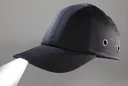 Sicherheitskappe schwarz mit LED