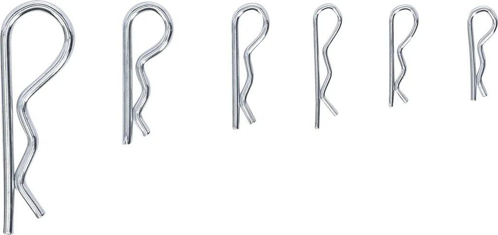 Federstecker Sortiment, Ø 2,4 - 4,0 mm, 150-teilig