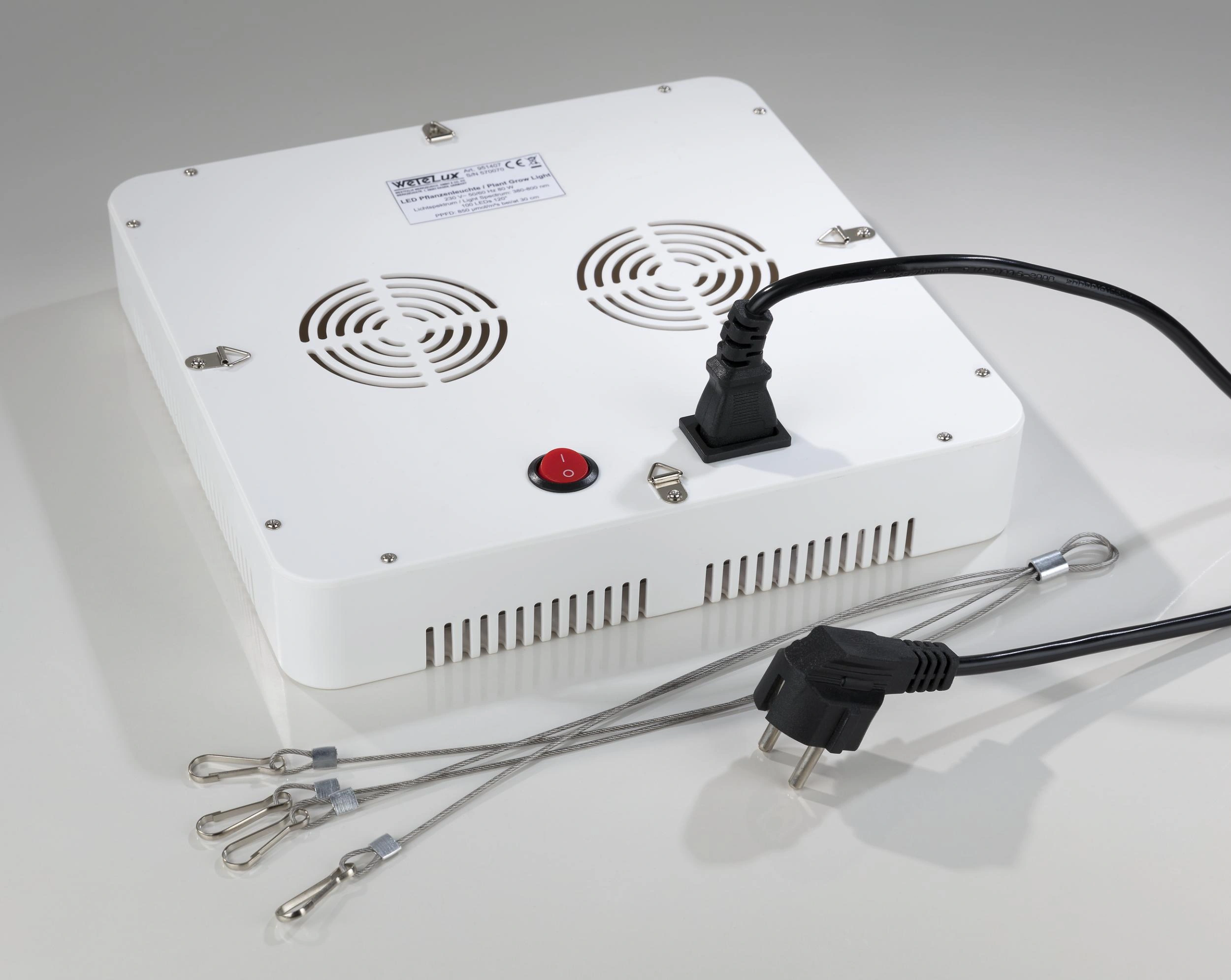 Pflanzenlicht LED Leuchte 80 Watt, eckig