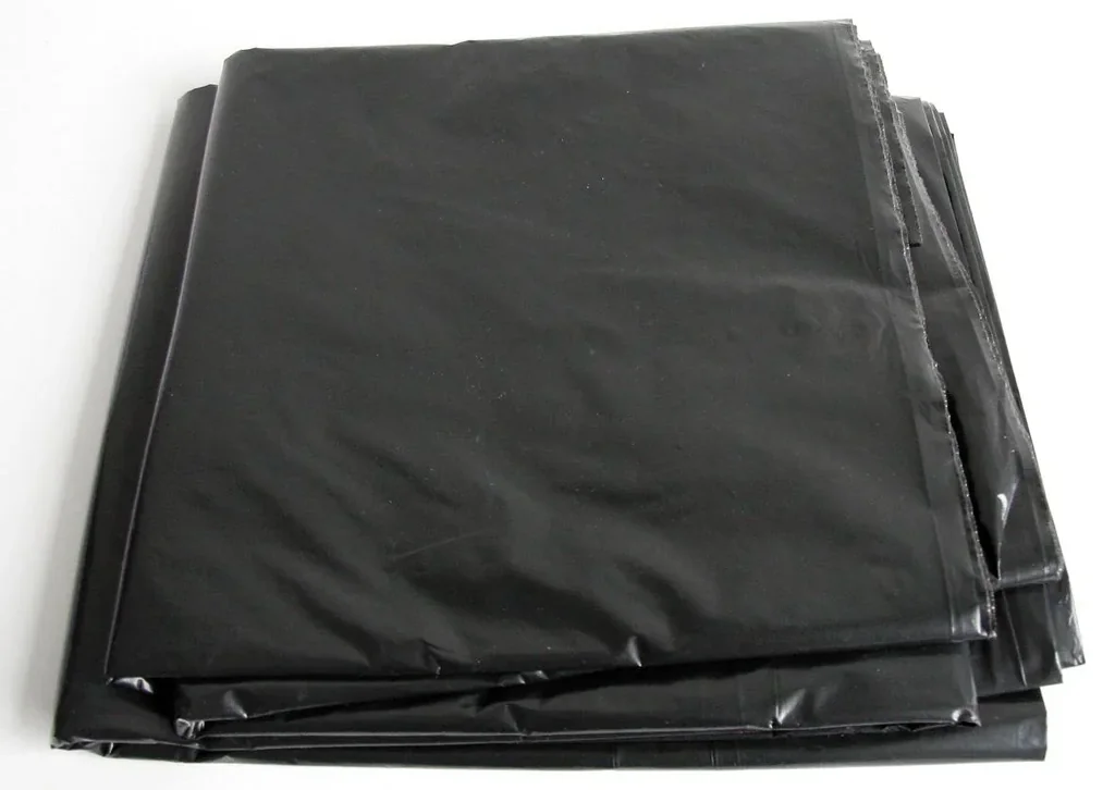Bauplane, extra schwer, schwarz, gefaltet, 4m x 5m, 20m²
