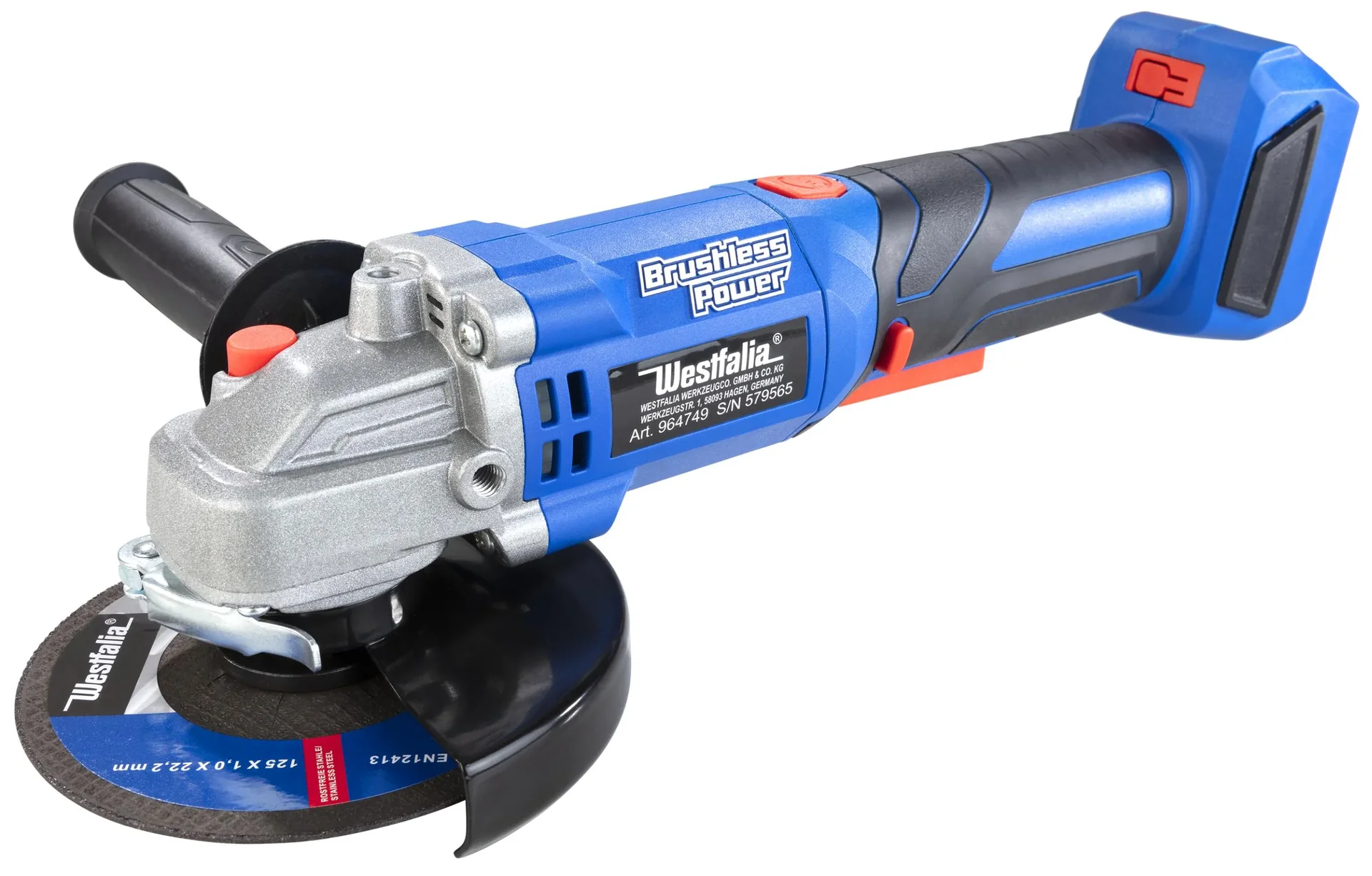 18V Winkelschleifer BL 125 mm WWSBL 125