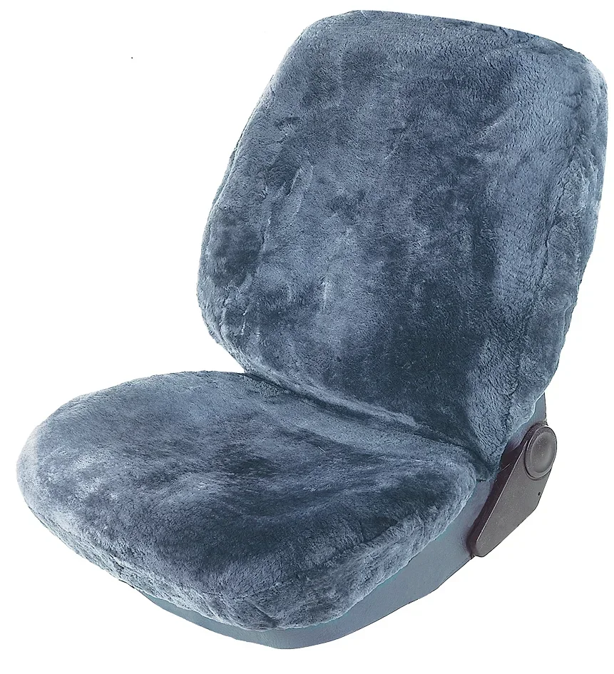 Lammfell Sitzbezug anthrazit