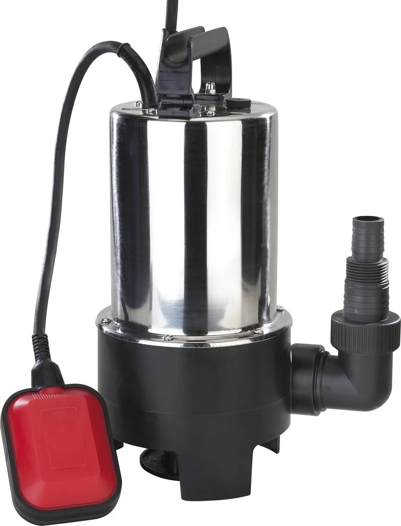Schmutzwasser-Tauchpumpe, 550 Watt, Edelstahl