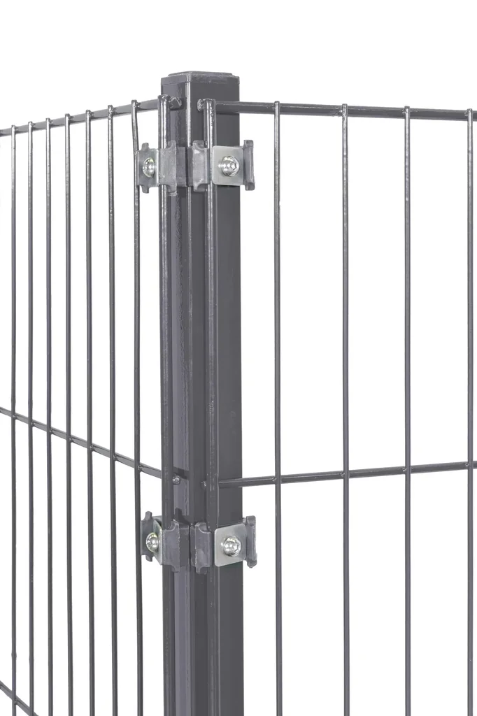 Eckpfosten für Doppelstab- und Einstabmatten 1700 x 40 x 40 mm - anthrazit