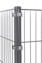 Eckpfosten für Doppelstab- und Einstabmatten 1700 x 40 x 40 mm - anthrazit