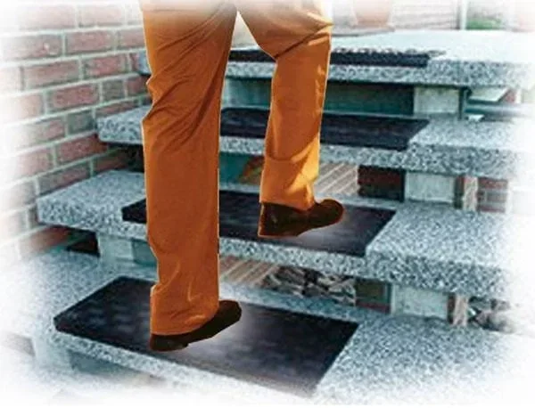 Gummi Winkel - Stufenmatte, schwarz- Set mit 3 Stück