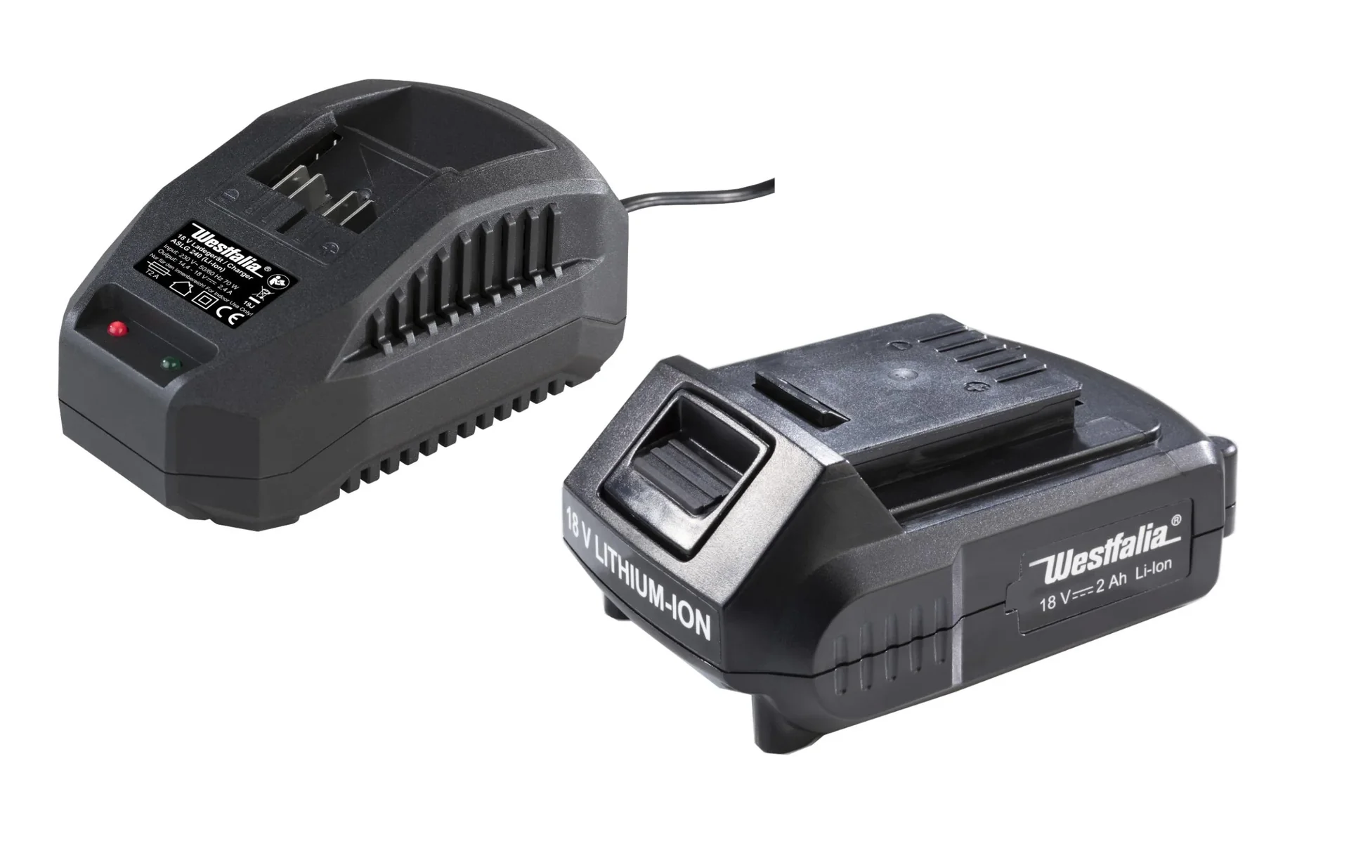 Starter Set 3 - 18 Volt Li-Ionen Familie: 1 x Akku 2,0 Ah + 1 x Ladegerät