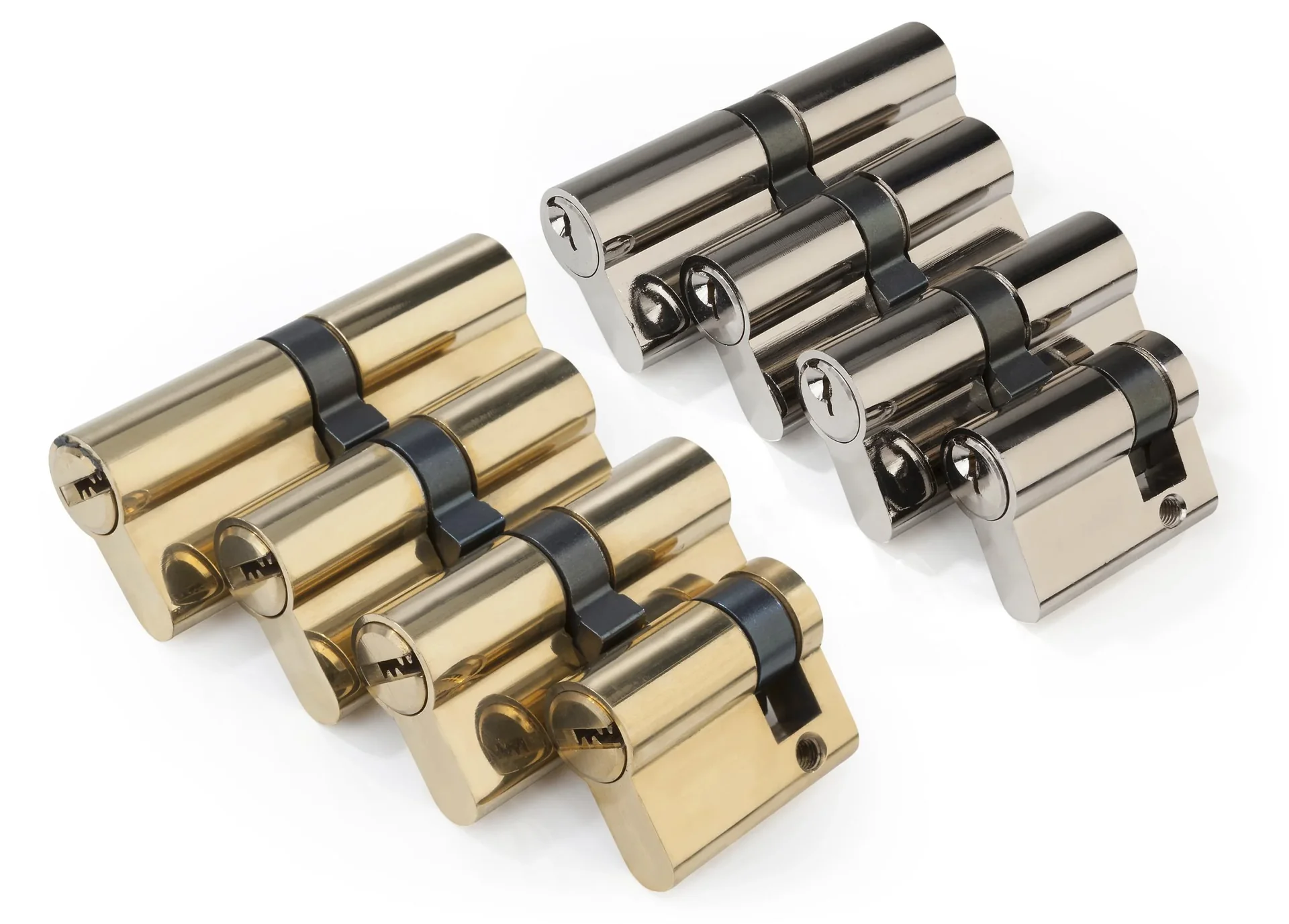 Schließzylinder Satz 4-teilig mit 12 Sicherheitsschlüsseln