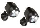 LED-Sicherheitsleuchte mit Funkkopplung, 2 Stück (Batterien nicht enthalten)