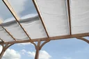 Seilspann-Sonnensegel weiss 275 x 61cm