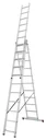 CORDA VielzweckLeiter 3x11 Sprossen