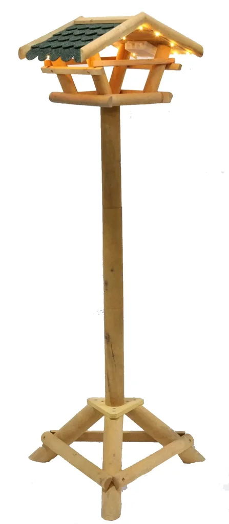 Vogelfutterhaus mit Beleuchtung