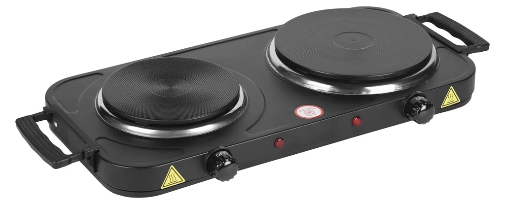Doppelkochplatte 2000 Watt, schwarz