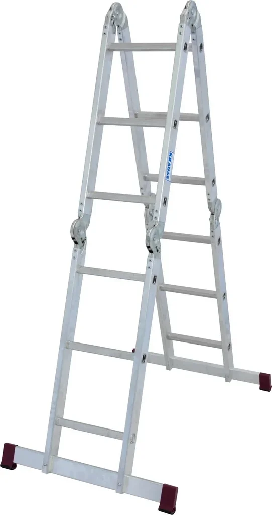 CORDA Gelenk-UniversalLeiter 4x3 Sprossen + Plattform-Set