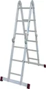 CORDA Gelenk-UniversalLeiter 4x3 Sprossen + Plattform-Set