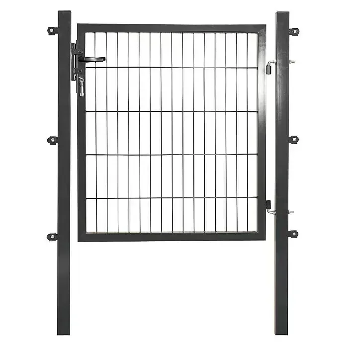 Gartentor für Stabmatte anthrazit, einflügelig - 100 cm hoch - 100 cm breit