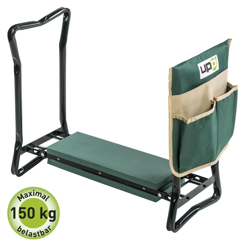 2 in 1 Sitz- und Kniebank - belastbar bis 150 kg - inklusive praktischer Werkzeugtasche