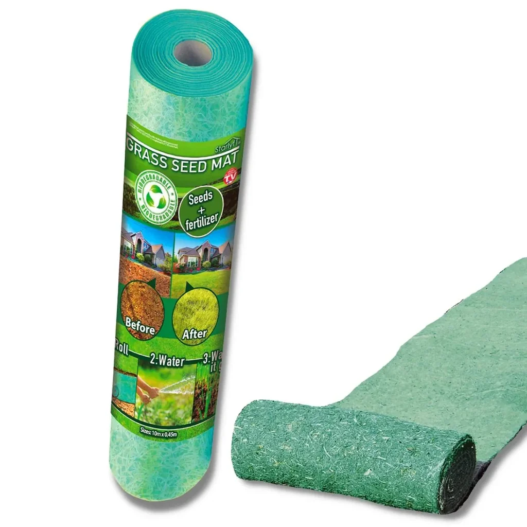 Rasenmatte mit Samen und Dünger, Grass seed Mat