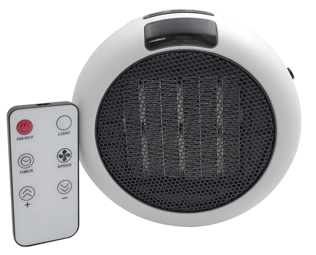 Steckdosenheizer mit Fernbedienung