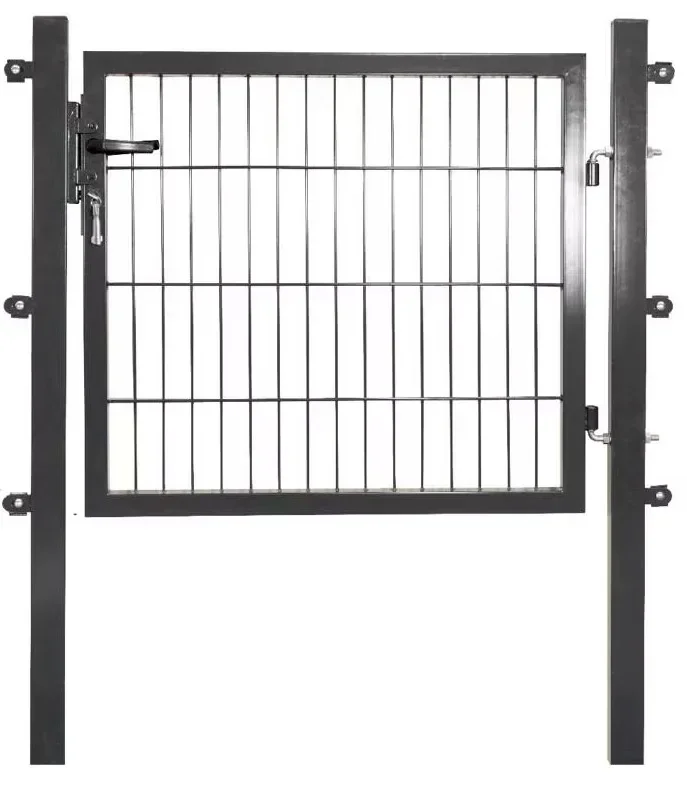 Gartentor für Einstabmatte anthrazit, einflügelig - 75 cm hoch - 100 cm breit