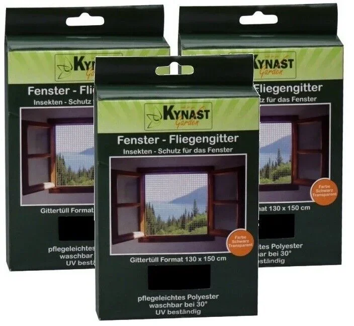 Fliegengitter für Fenster, 130 x 150 cm