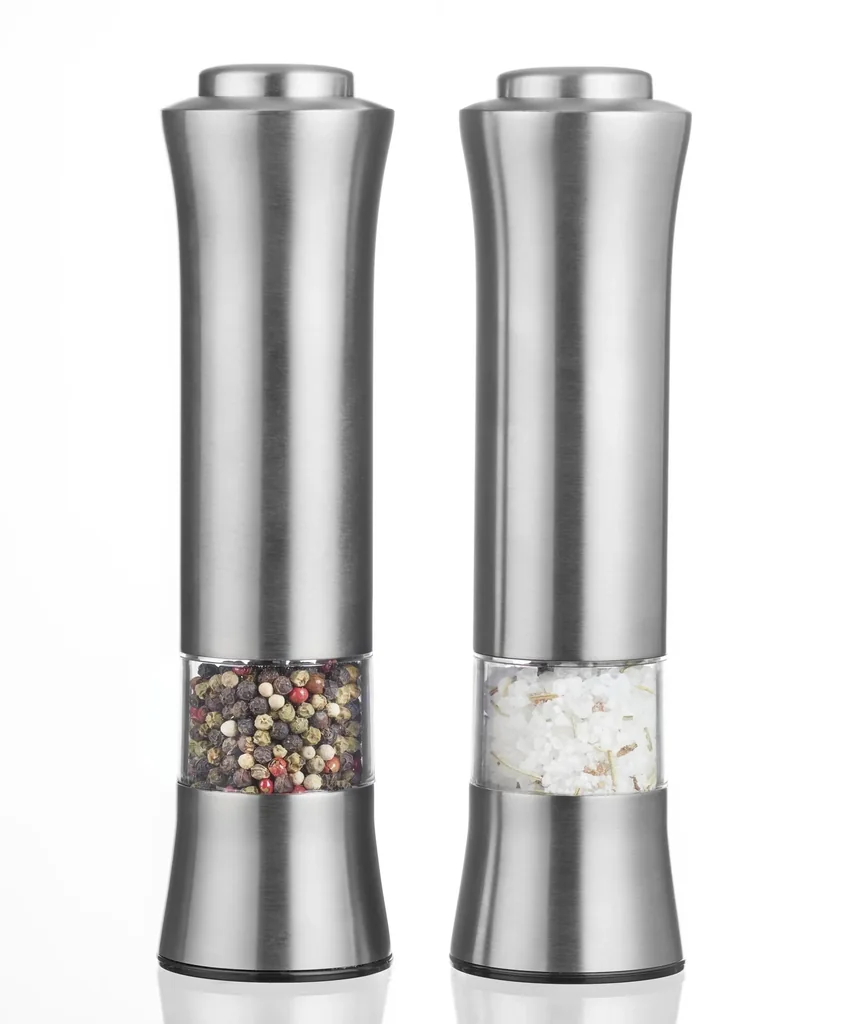 Salz- und Pfeffermühlen-Set, elektrisch mit LED-Licht