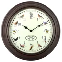 Uhr mit Vogelgezwitscher