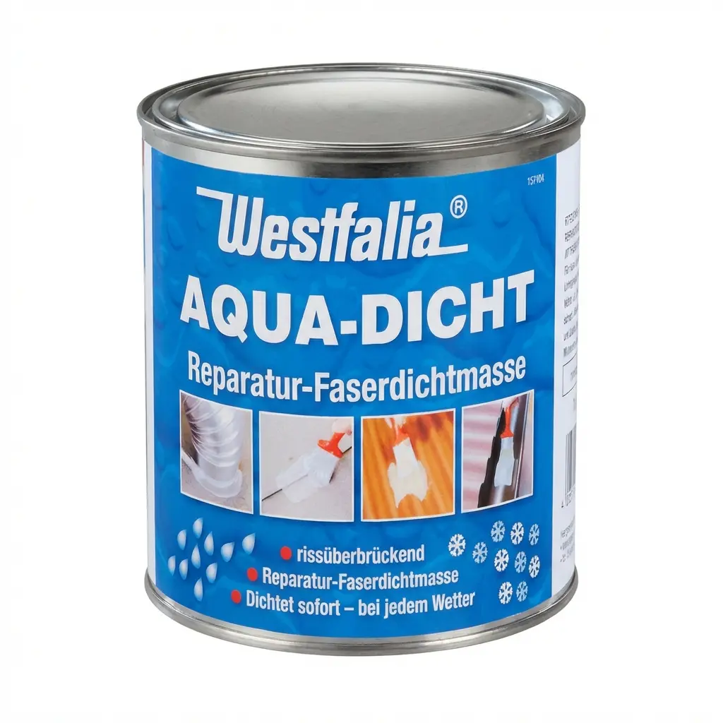Aqua Dicht - transparente Abdichtmasse, faserverstärkt, 1 L Dose