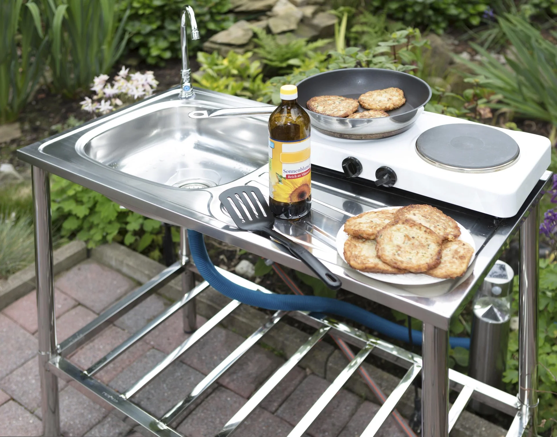 Edelstahl- Multifunktionswaschtisch