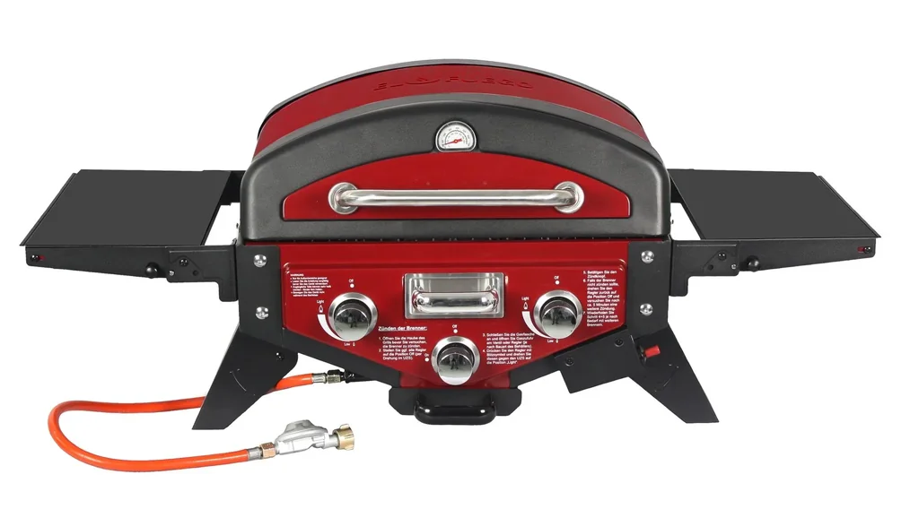 Tischgasgrill "Medison" rot