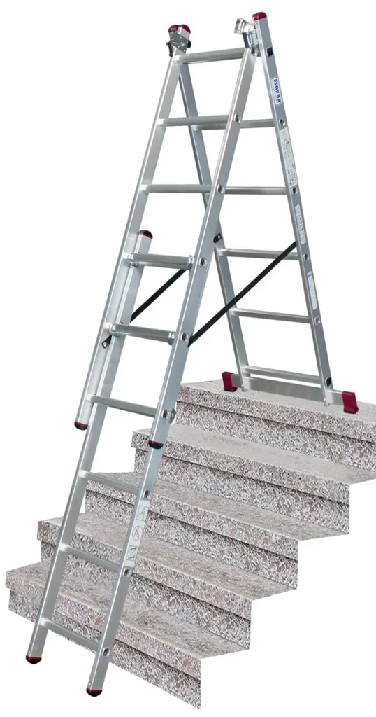 CORDA VielzweckLeiter 3x6 Sprossen Treppenversion