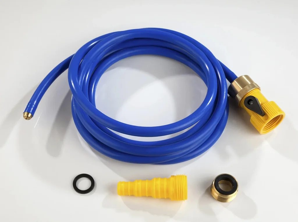 Rohrfrei-Schlauch „Rohrfrei-Power“, mit Düse, 2,5 m, Blau/Gelb