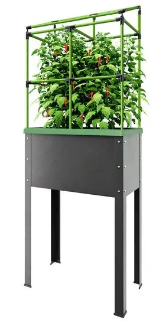 Metall Hochbeet "Heidelberg" mit Rankgitter & Bewässerung