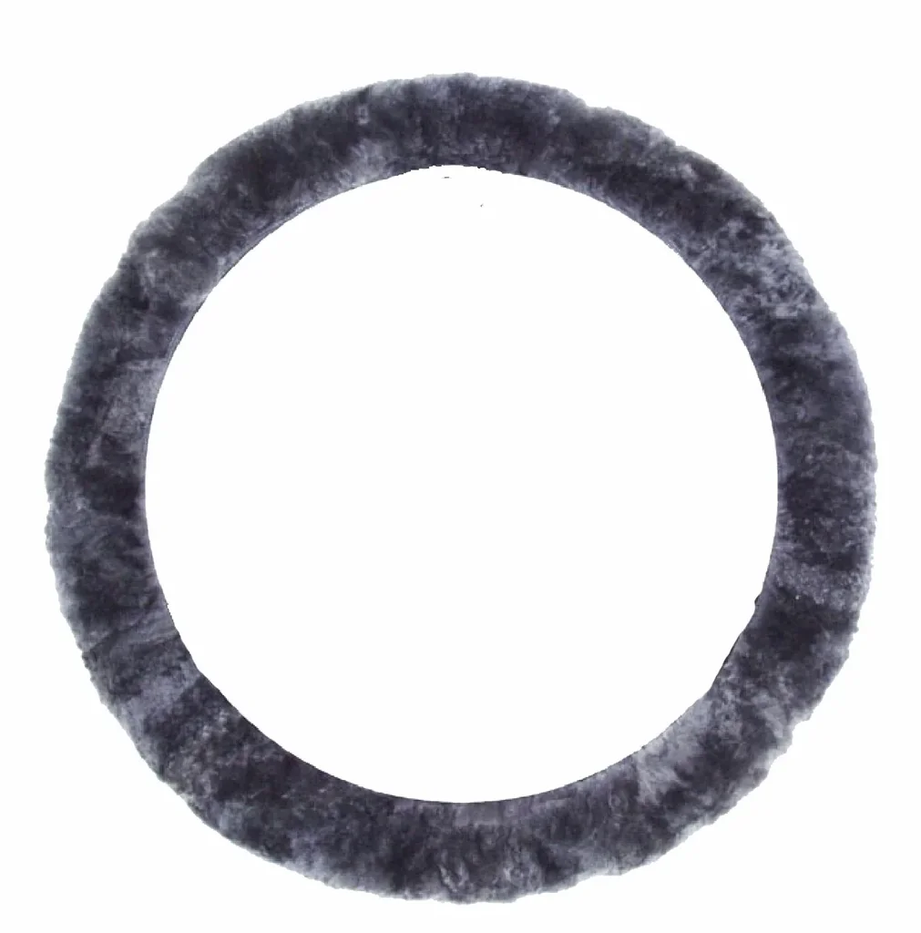 Lammfell-Lenkradhülle anthrazit