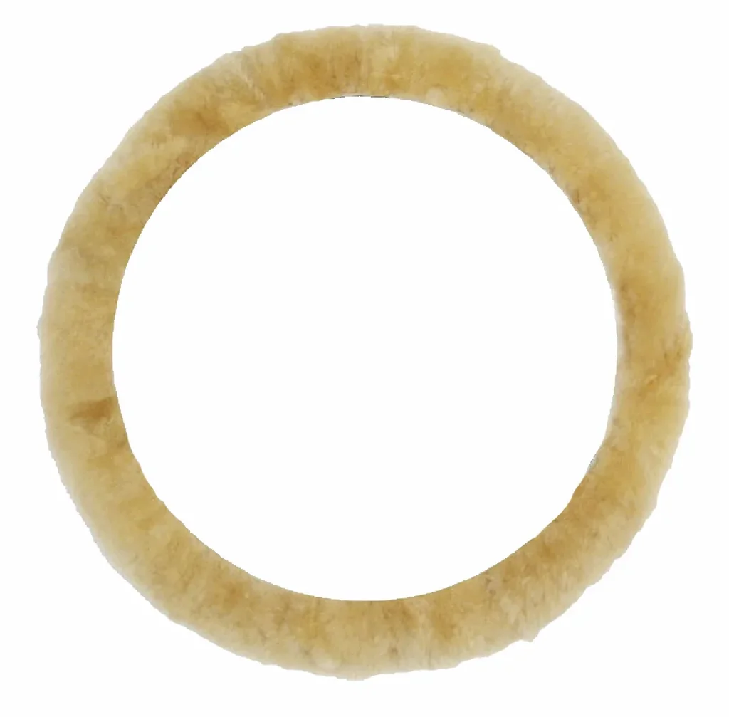 Lammfell Lenkradbezug beige