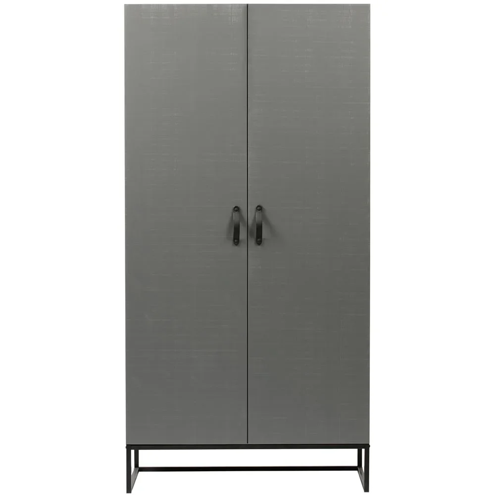 Woood Kleiderschrank Morris lehmgrau