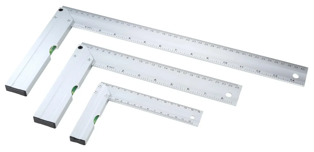 Anschlagwinkel-Set mit Libelle 3-teilig