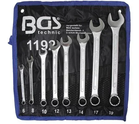 Maul-Ringschlüssel-Satz 8-teilig