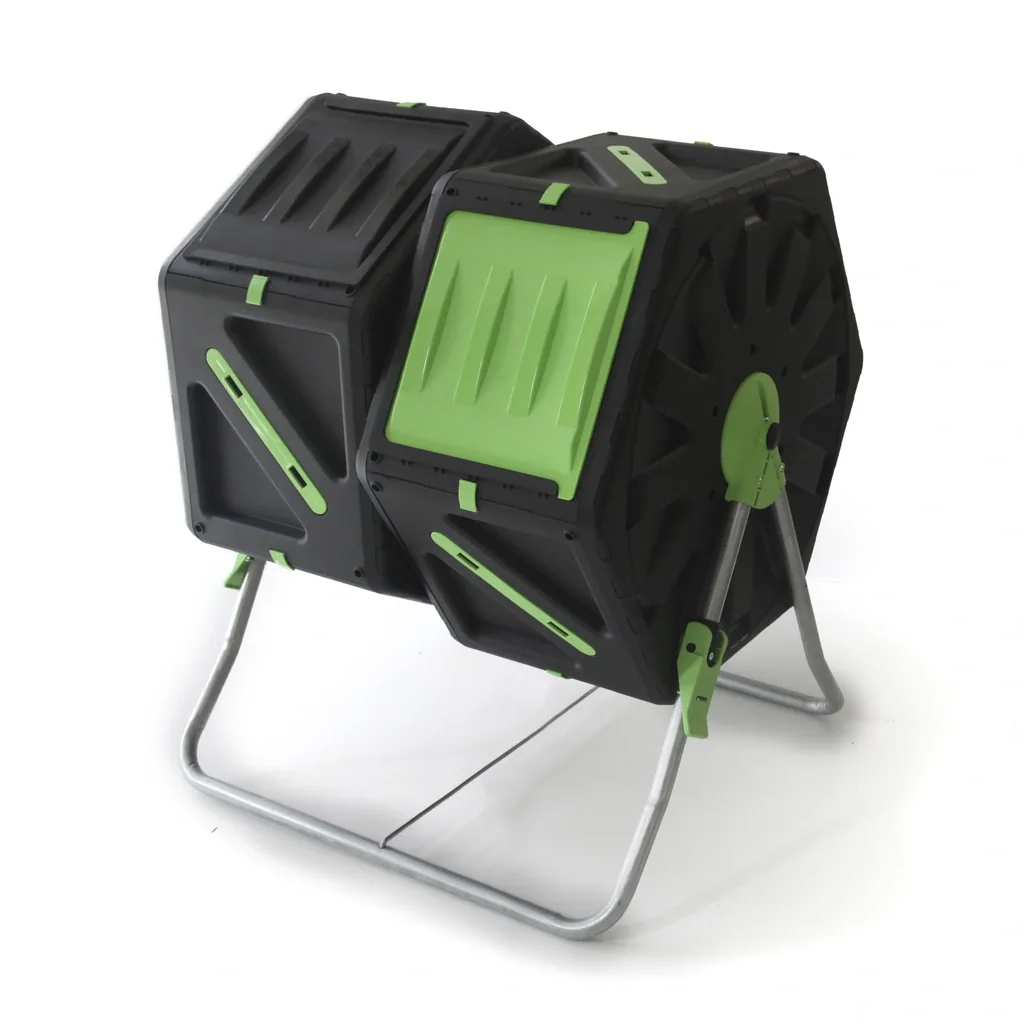 Trommel-Komposter, 2 Kammern, je 70 Liter