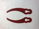 Ersatzmesser zu 967393 und 889631 Rasentrimmer, gebogen, Kunststoff, 20 Stück