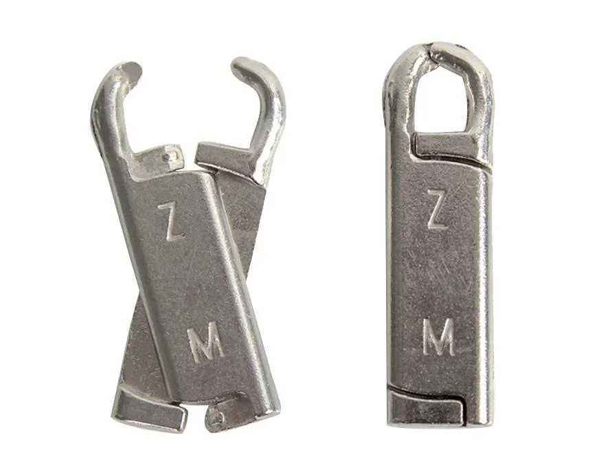 Reißverschluss-Reparatur-Haken, Silberfarben, 6er-Set