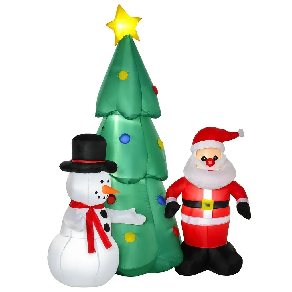 Aufblasbarer Weihnachtsbaum 105 cm x 145 cm x 185 cm | Aosom.de