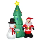 Aufblasbarer Weihnachtsbaum 105 cm x 145 cm x 185 cm | Aosom.de