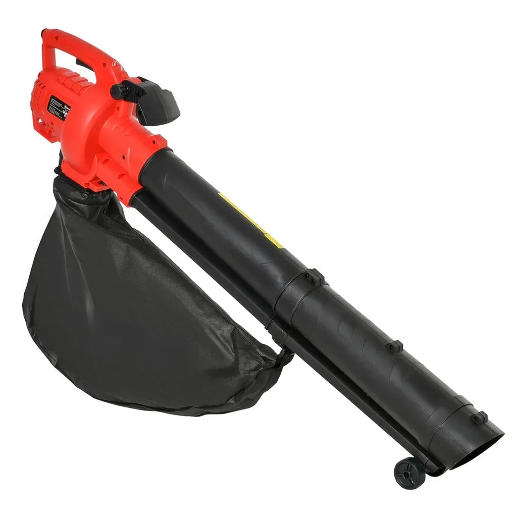 3-In-1 Elektro Laubsauger Laubbläser 3000 W Elektro-Vakuumgebläse Elektro-Laubbläser Gartenblattgebläse mit 45-Liter Fan