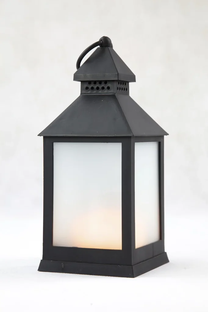 LED Laterne mit Flammeneffekt, 23 cm