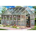 Aluminium-Gewächshaus 11,73 m³ mit 4 Oberlichtern