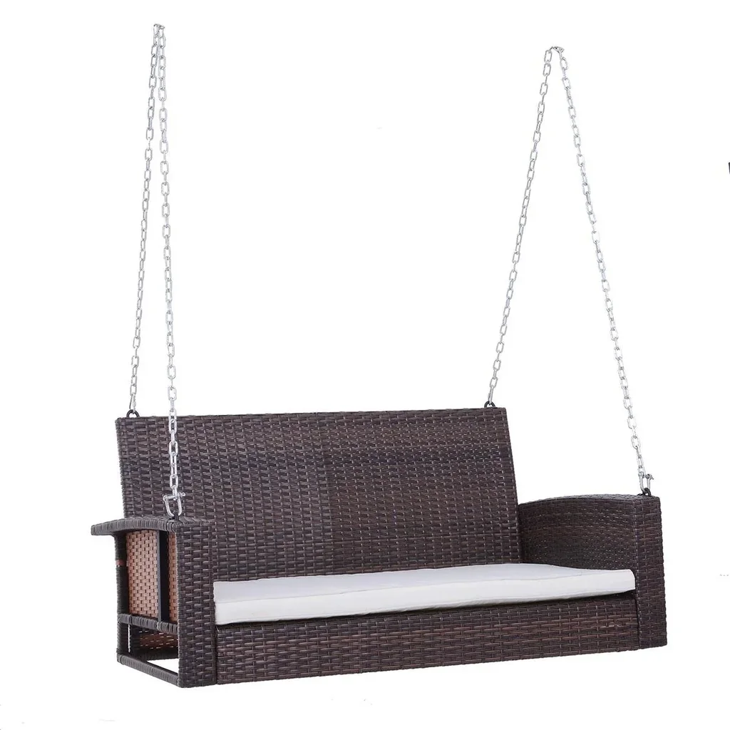 Hängebank 2-Sitzer Rattan Gartensc
