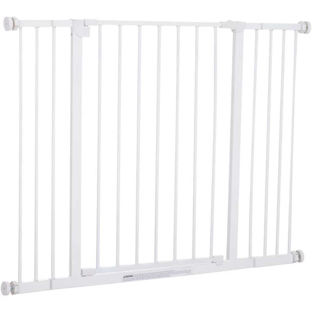 Hundesperre Metall weiß 72-107x76 cm