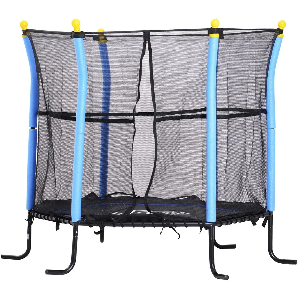 Trampolin Kinder Gartentrampolin mit Sicherheitsnetz Randabdeckung Ø155cm bis 60kg