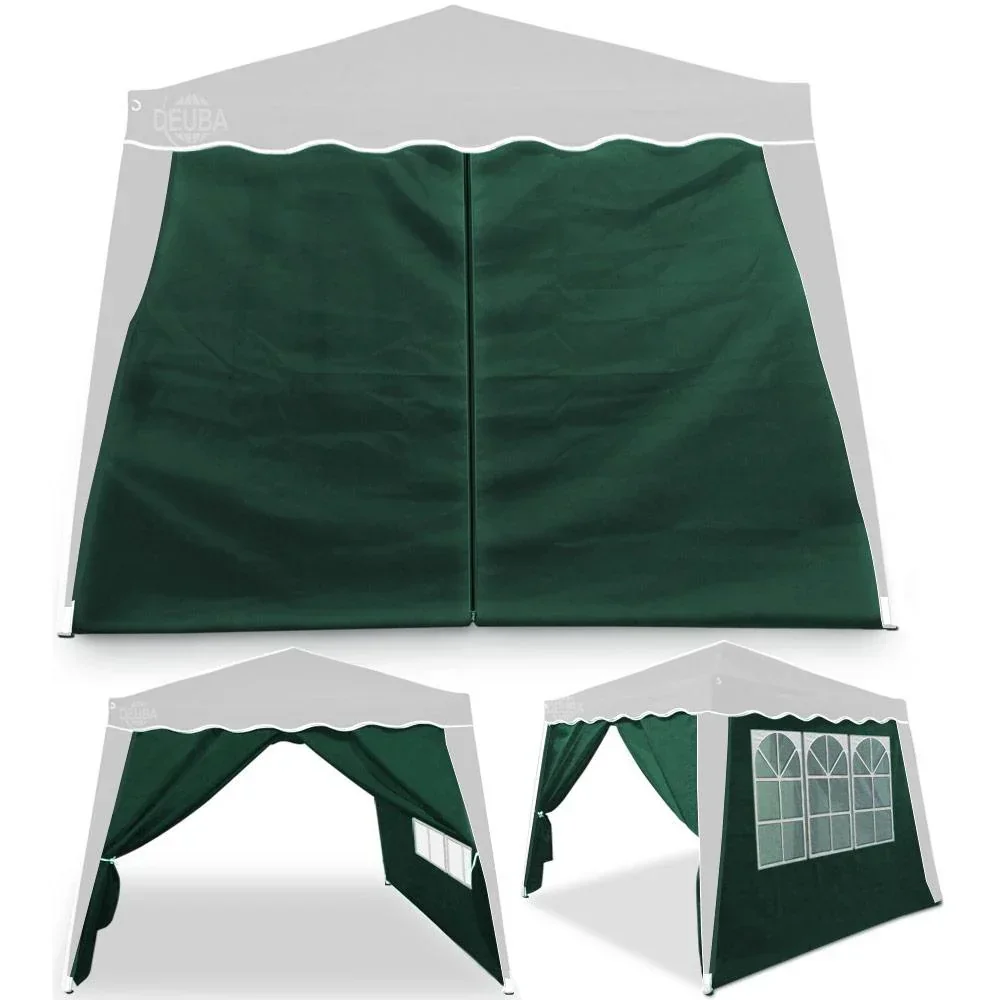 2x Seitenwand Faltpavillon Capri grün 3x3m